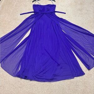 David's Bridal beautiful purple dress
